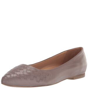 Trotters Womens Estee Woven Flats Taupe 11 N